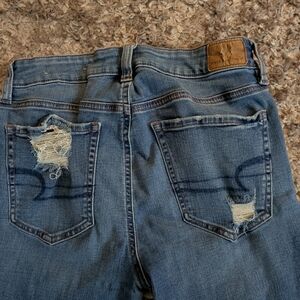 American Eagle Outfitters Ripped Blue Jeans
